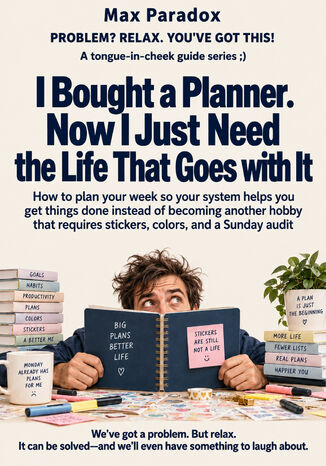 I Bought a Planner. Now I Just Need the Life That Goes with It - How to plan your week so your system helps you get things done instead of becoming another hobby that requires stickers, colors, and a Sunday audit Max Paradox - okladka książki