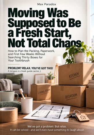 Moving Was Supposed to Be a Fresh Start, Not Total Chaos - How to Plan the Packing, Paperwork, and First Few Weeks Without Searching Thirty Boxes for Your Toothbrush Max Paradox - okladka książki