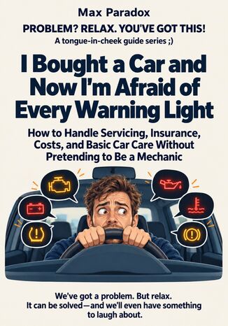 I Bought a Car and Now I'm Afraid of Every Warning Light - How to Handle Servicing, Insurance, Costs, and Basic Car Care Without Pretending to Be a Mechanic Max Paradox - okladka książki