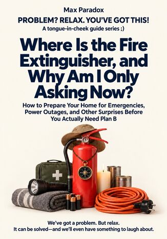 Where Is the Fire Extinguisher, and Why Am I Only Asking Now? - How to Prepare Your Home for Emergencies, Power Outages, and Other Surprises Before You Actually Need Plan B Max Paradox - okladka książki