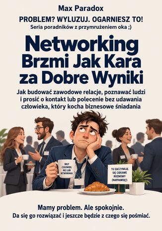 Networking Brzmi Jak Kara za Dobre Wyniki - Jak budować zawodowe relacje, poznawać ludzi i prosić o kontakt lub polecenie bez udawania człowieka, który kocha biznesowe śniadania Max Paradox - okladka książki