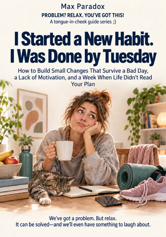 I Started a New Habit. I Was Done by Tuesday - How to Build Small Changes That Survive a Bad Day, a Lack of Motivation, and a Week When Life Didn\'t Read Your Plan Max Paradox - okladka książki
