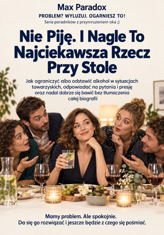 Nie Piję. I Nagle To Najciekawsza Rzecz Przy Stole - Jak ograniczyć albo odstawić alkohol w sytuacjach towarzyskich, odpowiadać na pytania i presję oraz nadal dobrze się bawić bez tłumaczenia całej biografii Max Paradox - okladka książki