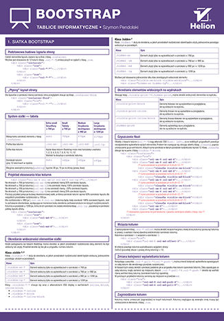 Tablice informatyczne. Bootstrap Szymon Pendolski - okladka książki