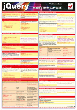 Tablice informatyczne. JQuery Włodzimierz Gajda - okladka książki