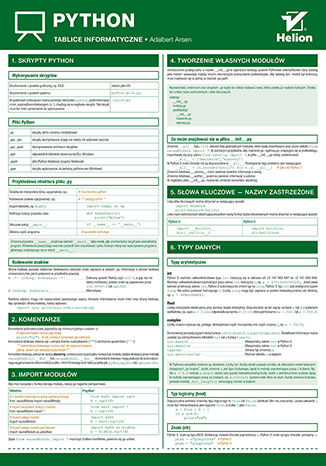 Tablice informatyczne. Python Adalbert Arsen - okladka książki